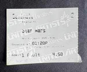 Boleto de película Star Wars: Episodio IV 1997 - Una nueva esperanza 3/9/97 20º relanzamiento - Imagen 1 de 1