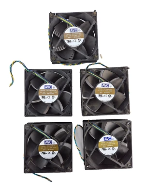 5er SET AVC Lüfter, cooling fan DS12025B12U, 4-Pin, 120 x 120 x 25 mm, 12 V - Bild 1 von 3