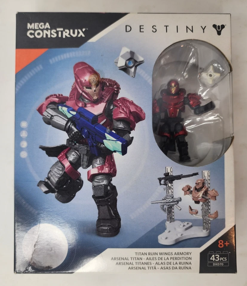 Destiny Titan Ruin Wings Armory Mega Construx DXD70 2017 43 Pieces NEW IN Box - Image 1 of 4