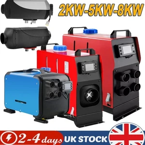 2-8KW 12V Night Diesel Air Heater Thermostat Caravan Motorhome Air Diesel Heater - Picture 1 of 21