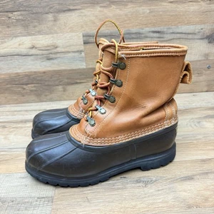 Botas de Pato Vintage LL Bean Para Mujer 7 Gore-Tex Thinsulate 10.5" Alto Cuero EE. UU. - Imagen 1 de 7