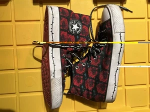 Converse Chuck Much Love A01578C Unisex M Gr.11 W Gr.13 schwarz mit Rosen Dornen - Bild 1 von 5