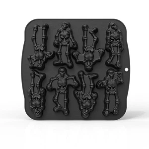 Skull Mold, Silicone Skeleton Skull Baking Pan Molds for Halloween Ice Making... - Picture 1 of 7