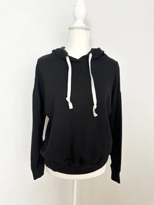 Sudadera con capucha de lana Buffalo para mujer talla S negra con cordón mangas largas Foto 1 de 4