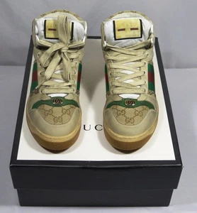 Zapatillas altas Gucci Screener para hombre talla UK 5,5 M/US 6 - Imagen 1 de 11