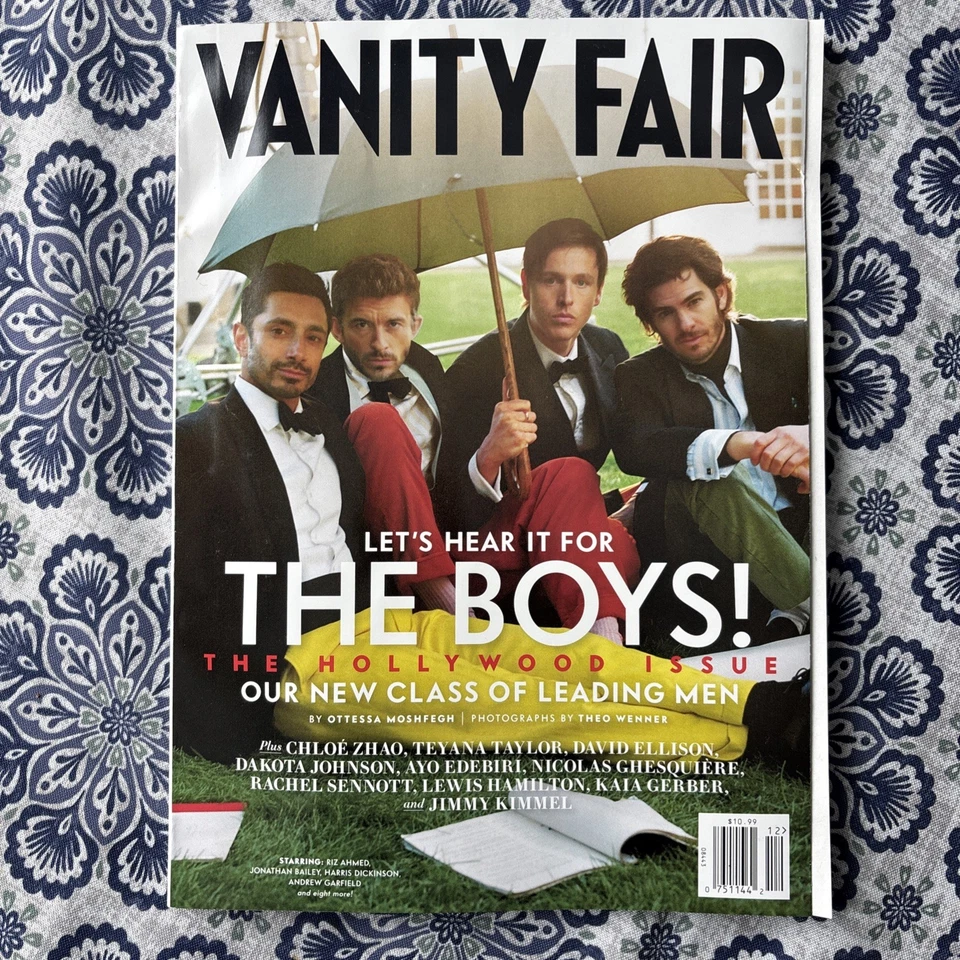 VANITY FAIR MAGAZINE The Boys Of Hollywood 2026 Riz Ahmed DECEMBER 2025 *NEW* - Image 1 of 1