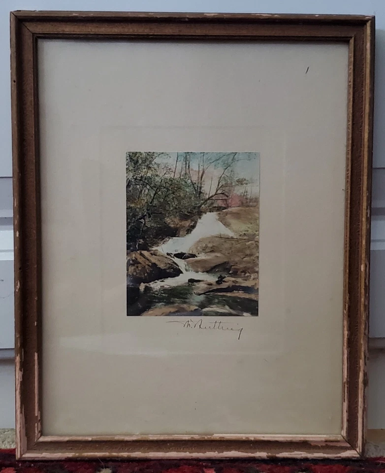 WALLACE NUTTING SIGNED PRINT  7 3/4' X 9 3/4"  - Image 1 of 1