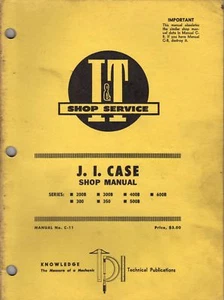 J.I. Case Series 200B - 600B I&T Tractor Taller Servicio Manual de Reparación - Imagen 1 de 1