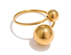 Adjustable Ring sz 6-10 for Women Gold Plated Jewelry Filled Ring Fashion Gift - Picture 1 of 13