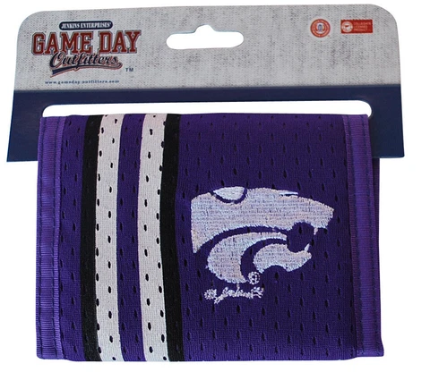Kansas State Wildcats Gameday Outfitters Purple Mesh Striped Logo Wallet Cover
