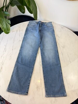 Wrangler - Sunset Mid Rise Straight Denim Jeans - Bedazzled Blue W28 L32 - Image 1 of 4