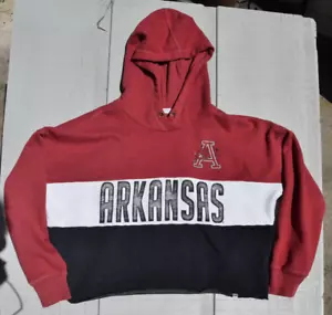 Arkansas Razorbacks 47 Brand Damen XL Lizzy Cut Off Hoodie - Bild 1 von 8