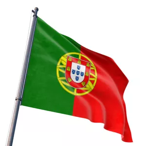 Portugal State Flag Portuguese Republic Banner Polyester 3x5' Foot Country Flag - Picture 1 of 3