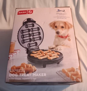 Dog Treat Maker NIB DASH Mini Red, Non-Stick Surface, Makes 6 Treats, Pets Bones - Picture 1 of 5