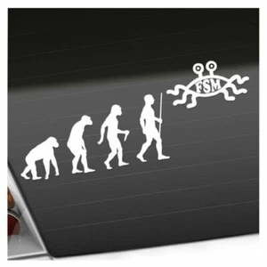 Autocollant FSM Religion Évolution 25 Couleurs Néon Mat - Imagen 1 de 33