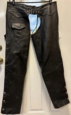 Gorras de motociclista vintage de cuero genuino L XL? Pakistán negro ajustable envejecido Foto 1 de 4