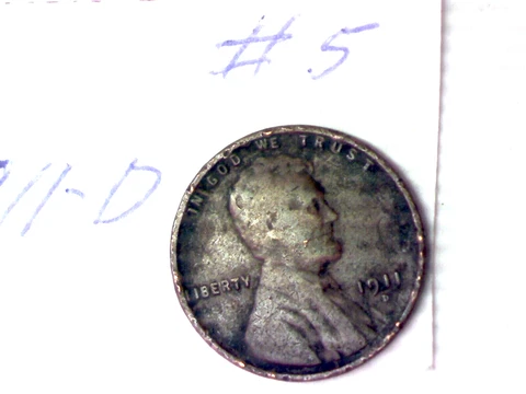 1911 D LINCOLN WHEAT CENT LOT # 5 Cover
