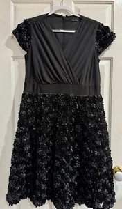 Vintage City Chic A Line Flower embellished cocktail Dress size S 16 - Picture 1 of 9