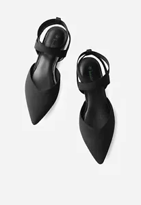 Women Pointed Toe Knit Flat Shoes Across Strap Comfortable Casual Office Shoes - Picture 1 of 20