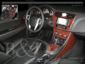 CHRYSLER 200 CONVERTIBLE WOOD DASH KIT DELUXE 23 PIECES 2011-2014 - Bild 1 von 9