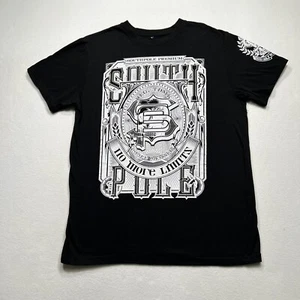 South Pole Black Short Sleeve Shirt With Print Size L Grunge Skater No Limit Y2K - Picture 1 of 6