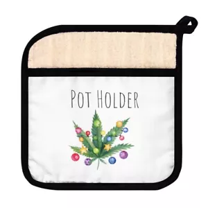 Weed Accessories Christmas Stoner Gifts Pot Holder w/ pocket - Picture 1 of 5