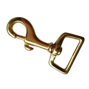 Solid Brass Trigger Hooks Swivel Snap Hook Clip Dog  Handbag Clips Hook