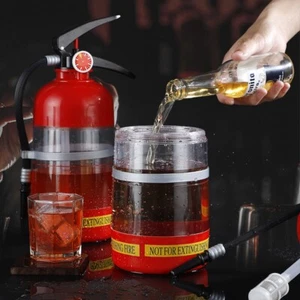 Plastic Wine Drink Dispenser Fire Extinguisher Shape Drink Pourer Summer - Picture 1 of 12