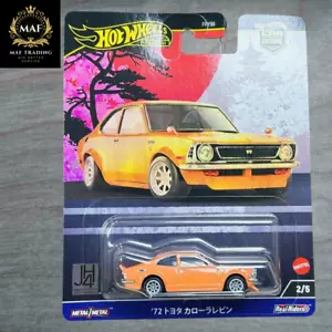 HOT WHEELS PREMIUM 72 TOYOTA COROLLA JAPANESE HISTORICS 4 CAR CULTURE NEU 2024 - Bild 1 von 2