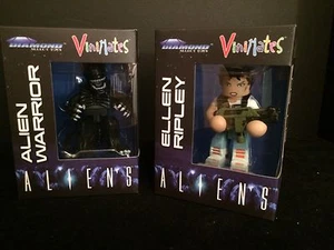 Figura de acción de vinilo Aliens Vinimates ALIEN WARRIOR & RIPLEY juguetes selectos de diamantes sin usar, en caja - Imagen 1 de 6