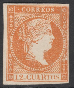 ISABEL II * NE1 NO EXPENDIDO I TIRADA - CERTIFICADO CEM - AÑO 1859 - MUY RARO - Picture 1 of 2