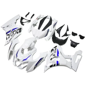 ABS White Blue Fairing for Suzuki GSXR1000 2017 18 19 20 2021 Injection Bodywork - Picture 1 of 5