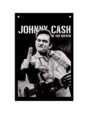 Letrero Johnny Cash metal aluminio 8"x10" Foto 1 de 2