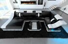 Ecksofa Wohnlandschaft TURINO U Form mit LED Beleuchtung Luxus Couch Design Sofa