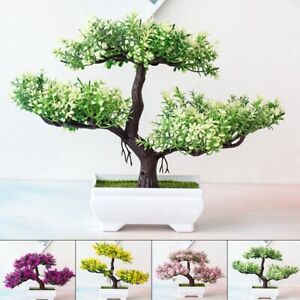 Künstliche Zimmerpflanze Kunstpflanzen Bonsai Baum Im Blumentopf Pflanze Dekor