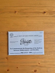 6er Set Postkarten zum Gedenken an die Wiedereröffnung von Kidderminster to Bewdley Railway - Bild 1 von 4