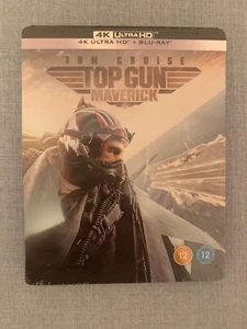 Top Gun Maverick 4K UHD Blu-ray SteelBook U.K Ultra HD New & Sealed Tom Cruise - Picture 1 of 3