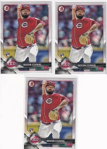 LOT (3) 2018 BOWMAN RC JACKSON STEPHENS CINCINNATI REDS ROOKIE - H2815 - Picture 1 of 2