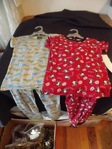 2pAIR NEW boys 2pc PAJAMA SETS SIZE 7 dINOSAURS AND BEARS NWT - Picture 1 of 10