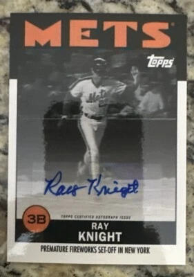 2021 Topps Now Ray Knight Once Upon A Time In Queens Auto #14-A New York Mets - Image 1 of 3