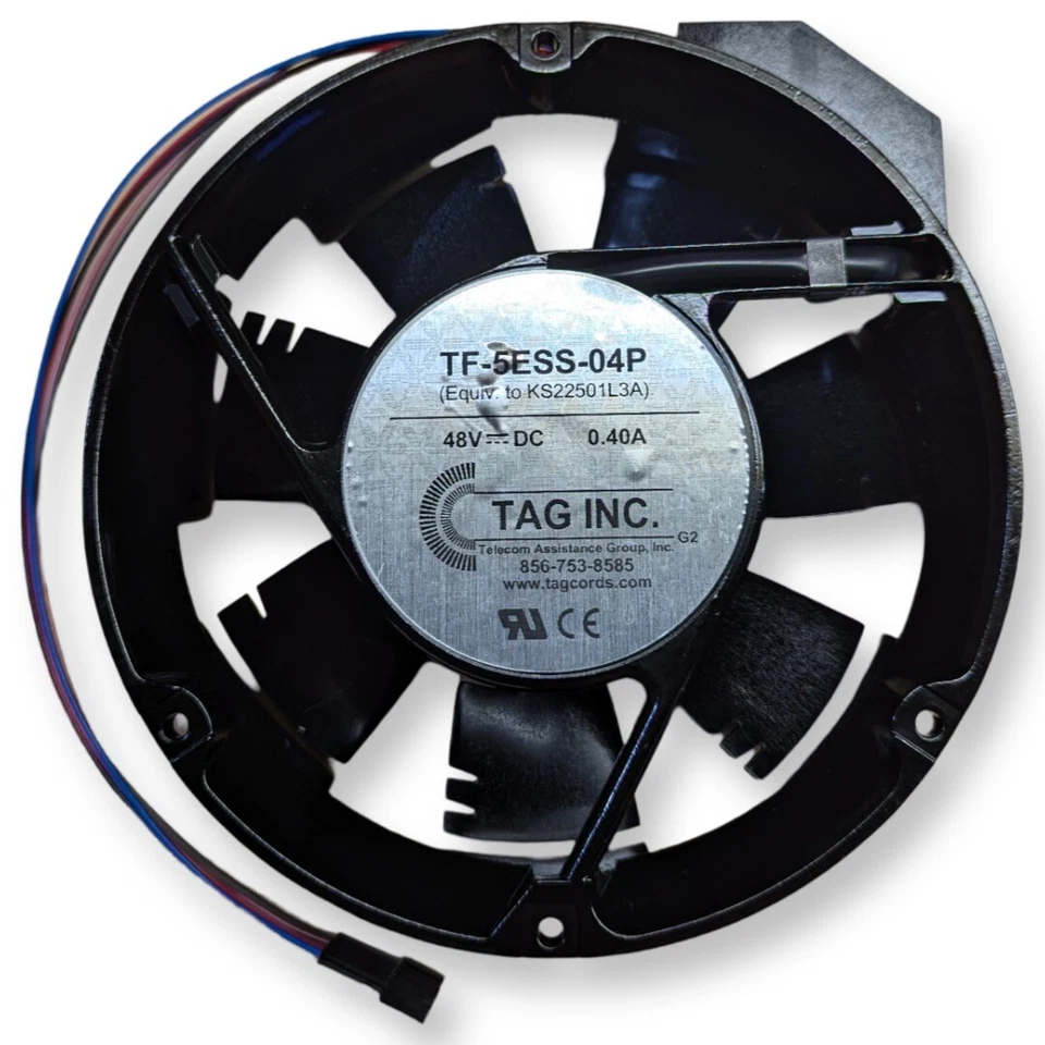Whole Office CO Replacement Fan Tag Inc 48V TF-5ESS-04P KS22501L3A Equivalent  - Image 1 of 4