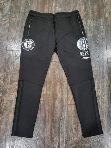 NWT Mens Pro Standard BROOKLYN NETS Logo Joggers track pants size 3XL black Cover