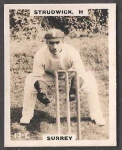 PINNACE CRICKET 1924 (KF198)-#017- SURREY - STRUDWICK - Picture 1 of 2