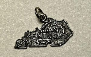 Sterling Silver Charm "Kentucky" .925 - Picture 1 of 2
