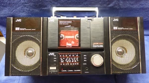 RARE JVC Detachable Stereo Boombox. Portable Radio Walkman AUX PC-RM100JW SEE - Picture 1 of 24