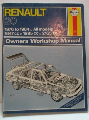 Haynes - Renault 20/ 1976-1984/ Todo Modelos/Propietario Manual de Taller Usado - Imagen 1 de 4