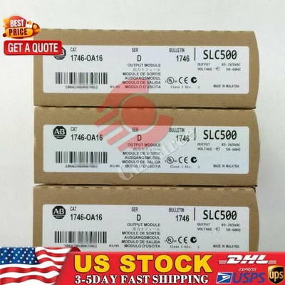 1 PCS New Factory Sealed AB 1746-OA16 SER D SLC 500 Output Module 1746OA16 - Image 1 of 4