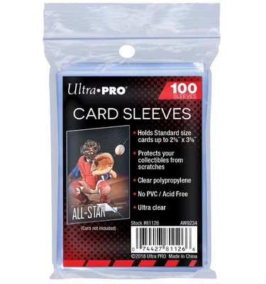 100 x Ultra Pro Card Penny Deck Sleeve Clear Protector Pokemon TCG MTG AFL - image 1 of 2