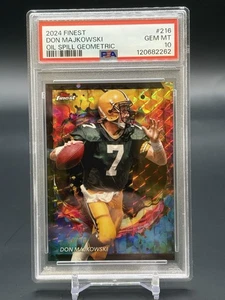 2024 Topps Finest Don Majkowski PSA 10 refractor geométrico derrame de petróleo/10 SSP - Imagen 1 de 2