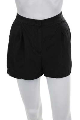 Shorts Vince unissex preto de seda tamanho 6 - Imagem 1 de 4